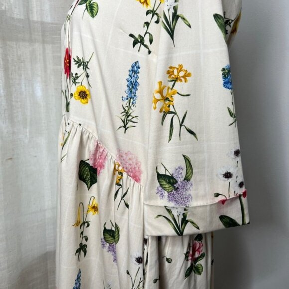 Tuckernuck Fresh Bud Royal Shirt Floral Mini Dress Button Front Women's Small - Picture 7 of 12